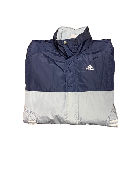Adidas The Brand With Three Stripes Quilted Coach Jacket Small