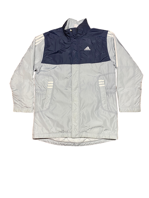 Adidas The Brand With Three Stripes Quilted Coach Jacket Small