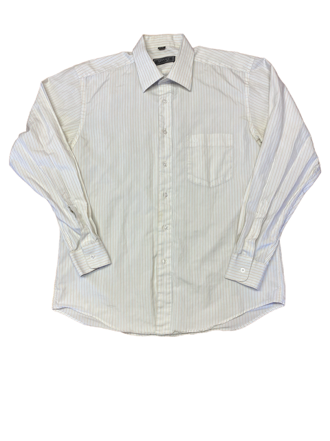 Versace Neutral Stripes Button Up Small